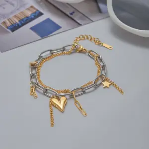 Stainless Steel Double-Layer Chain Bracelet 13 S8152e9a6a1ac446c997e7a3750ee52c3V
