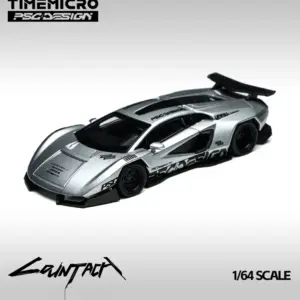 Silver Lamborghini Countach Diecast Model 1:64 13 S8177d01a32414ee6a0e038b8f80956d75