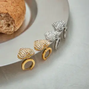 Stainless Steel Heart Drop Earrings 10 S818d9618fd1f4312b00afd53e720e6791