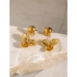 Gold Stainless Steel Drop Earrings JDEW2401036 8 S81a84b97cc194685b3756b5455e7c77fz