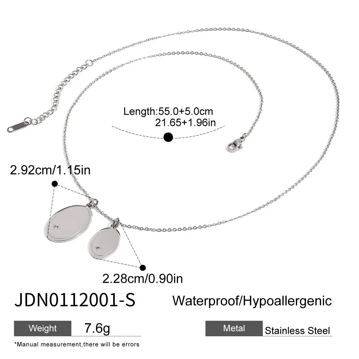 Elegant Gold Stainless Steel Pendant Necklace 8 Elegant Gold Stainless Steel Pendant Necklace - Image 8