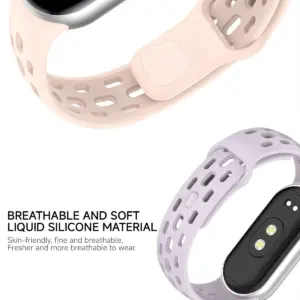 Breathable Silicone Strap for Xiaomi Mi Band 8/9/10 13 S81e2c975056f4104a423228dc54f651bg