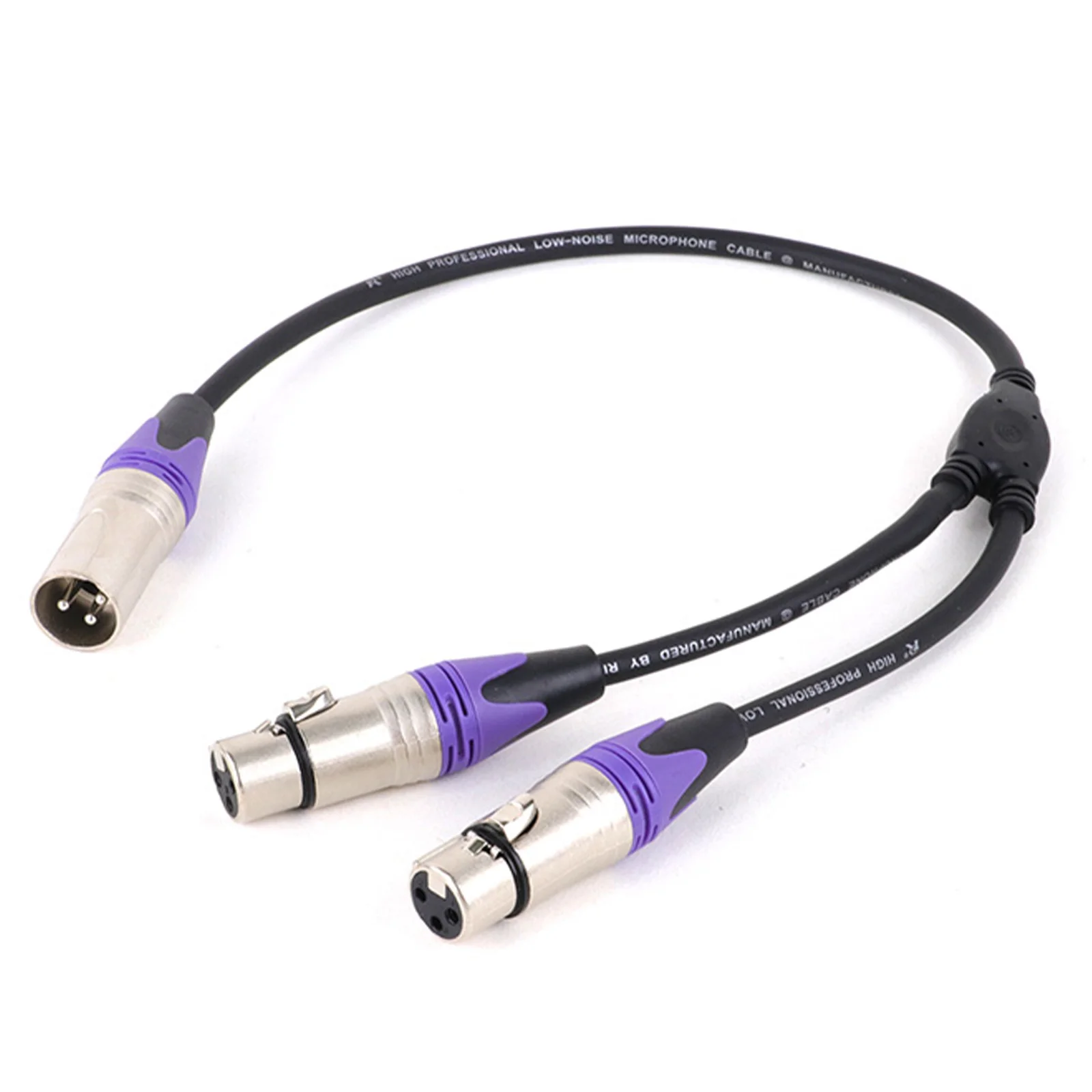 XLR Y-Splitter Cable for Audio, 0.3m/0.5m 7 XLR Y-Splitter Cable for Audio, 0.3m/0.5m - Image 7