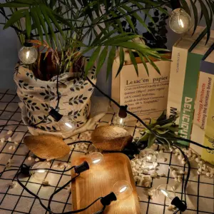 Outdoor LED G40 String Lights with 2200K Warm Glow 12 S82410d9f851a436aa074357cbce6cf3eb