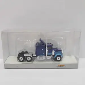 Blue Peterbilt 359 Model with Trailer Collection 11 S8278596993d5476facb86d6a80311d9eX