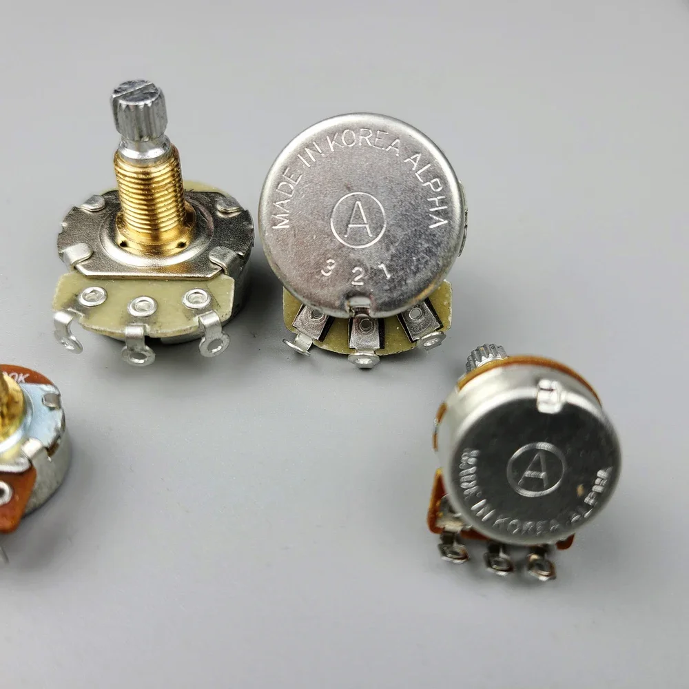 Korean Brass Shaft Guitar Potentiometer A500K 3 Korean Brass Shaft Guitar Potentiometer A500K - Image 3