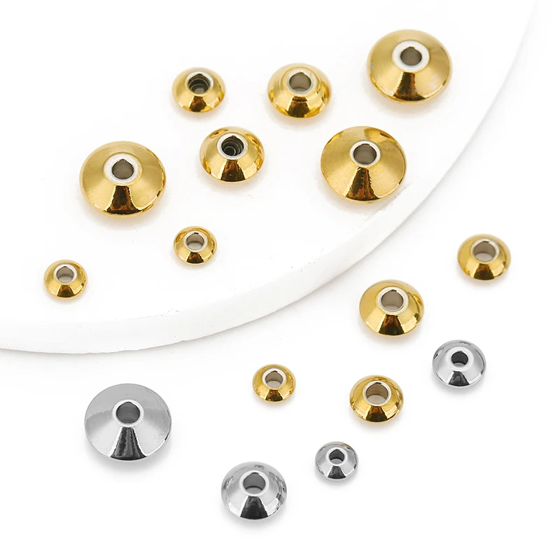 Stainless Steel UFO Spacer Beads Set 3 Stainless Steel UFO Spacer Beads Set - Image 3