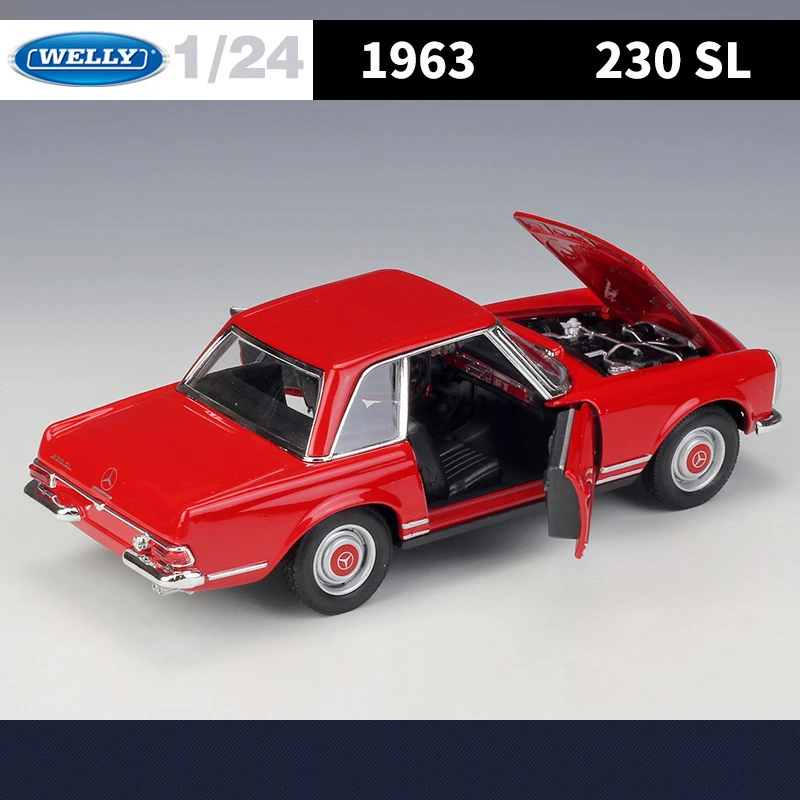 Mercedes-Benz 230SL 1:24 Scale Diecast Model 4 Mercedes-Benz 230SL 1:24 Scale Diecast Model - Image 4