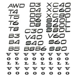 Car Logo Sticker with 3D Finish for Various Models