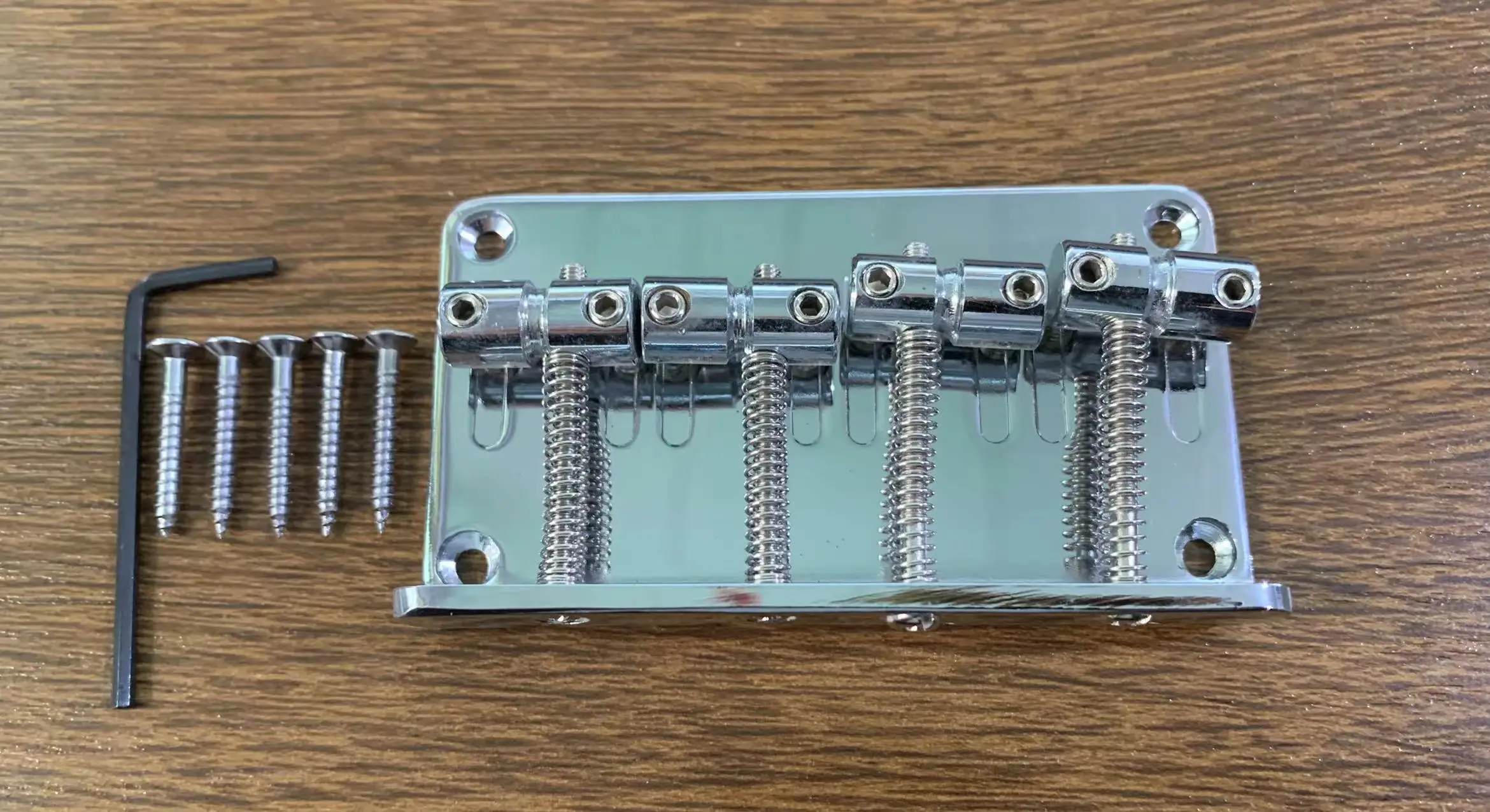 Professional 4-String Bass Guitar Bridge with Finishes 7 Professional 4-String Bass Guitar Bridge with Finishes - Image 7