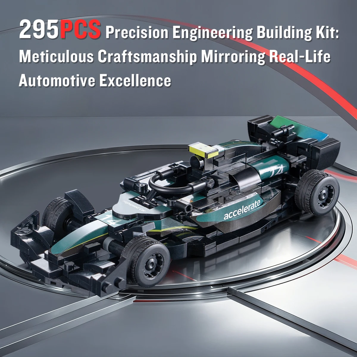 AMR24 Race Car Model Kit with 295 ABS Pieces 4 AMR24 Race Car Model Kit with 295 ABS Pieces - Image 4