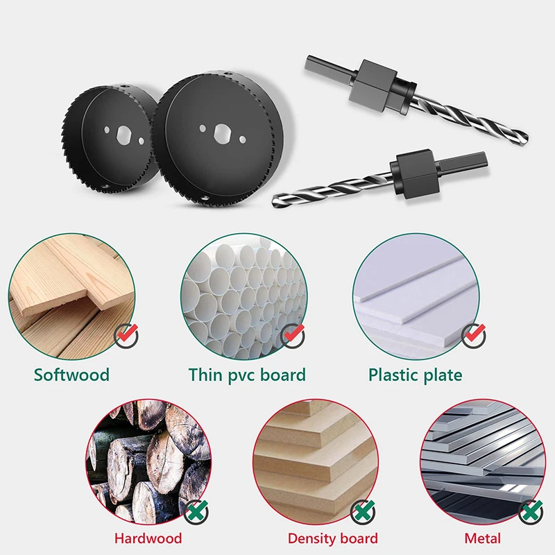 Professional Hole Saw Set 3/4" to 5" (19-127mm) 6 Professional Hole Saw Set 3/4" to 5" (19-127mm) - Image 6