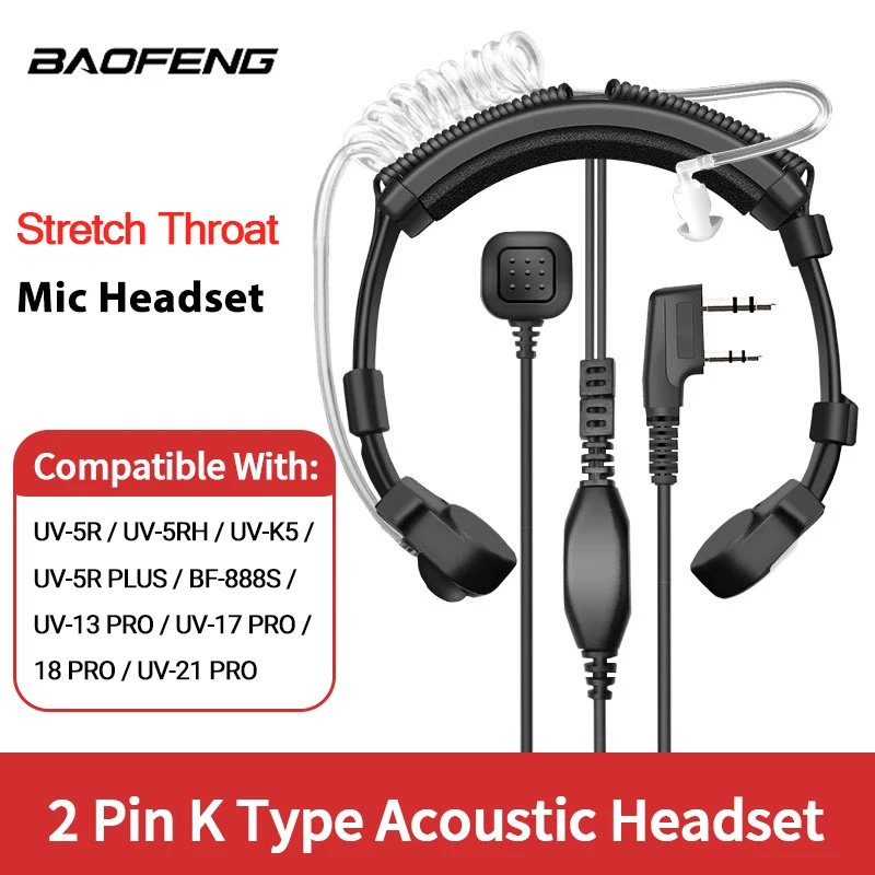 Waterproof Acoustic Throat Mic Headset for Baofeng UV-9R 7 Waterproof Acoustic Throat Mic Headset for Baofeng UV-9R - Image 7