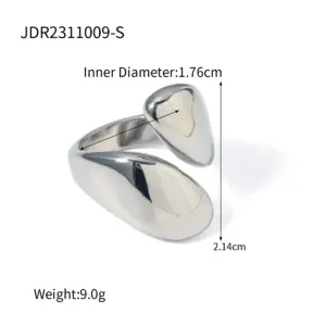 Modern Stainless Steel Asymmetric Ring 17 S8308038397554672b98994fbaeaee359M