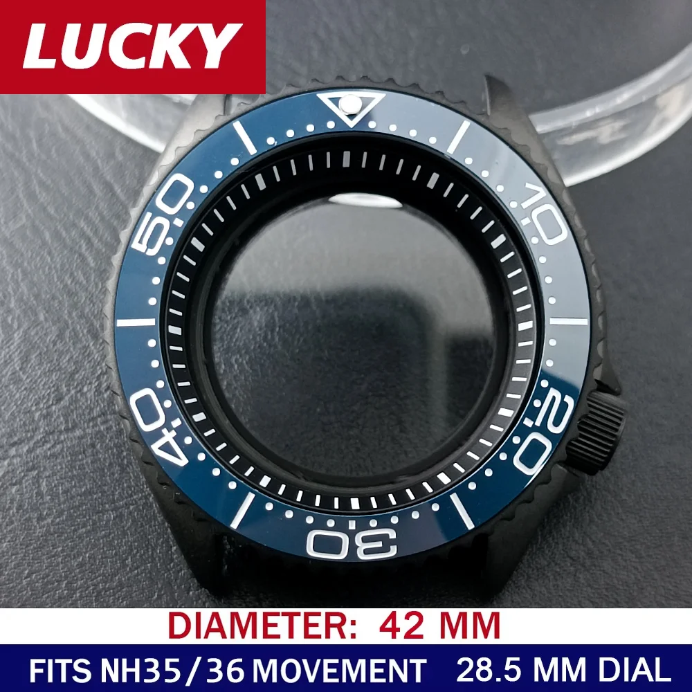 42mm Solid Stainless Steel Watch Case for NH35/36 8 42mm Solid Stainless Steel Watch Case for NH35/36 - Image 8