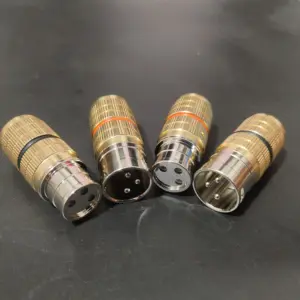 Rhodium Plated XLR Audio Connectors Set 10 S831f3bed9830472788bff826350f81c8a