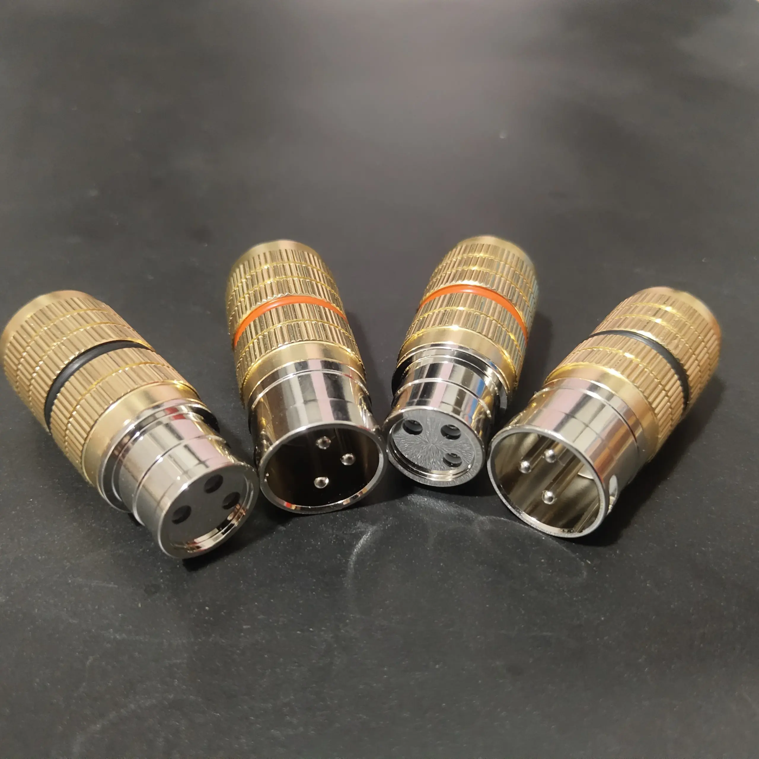 Rhodium Plated XLR Audio Connectors Set 3 Rhodium Plated XLR Audio Connectors Set - Image 3