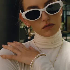 Stainless Steel Pearl Drop Earrings 8 S832072d83afd409ba0c6f49132b5111ay