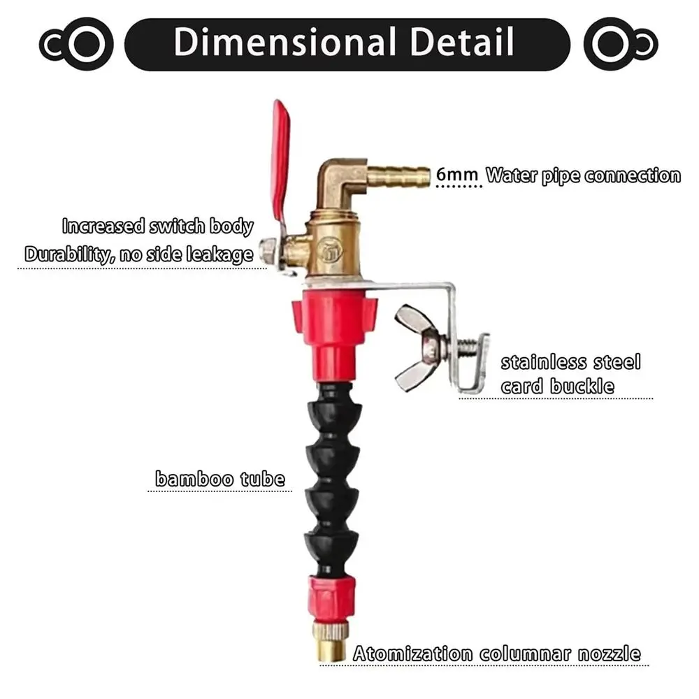 Universal Metal Coolant Misting Nozzle for Power Tools 5 Universal Metal Coolant Misting Nozzle for Power Tools - Image 5