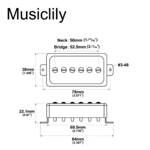 Artec SHA66 P90-Style Humbucker Pickup 9 S8350b699193241fe836d09e471d6a14ba
