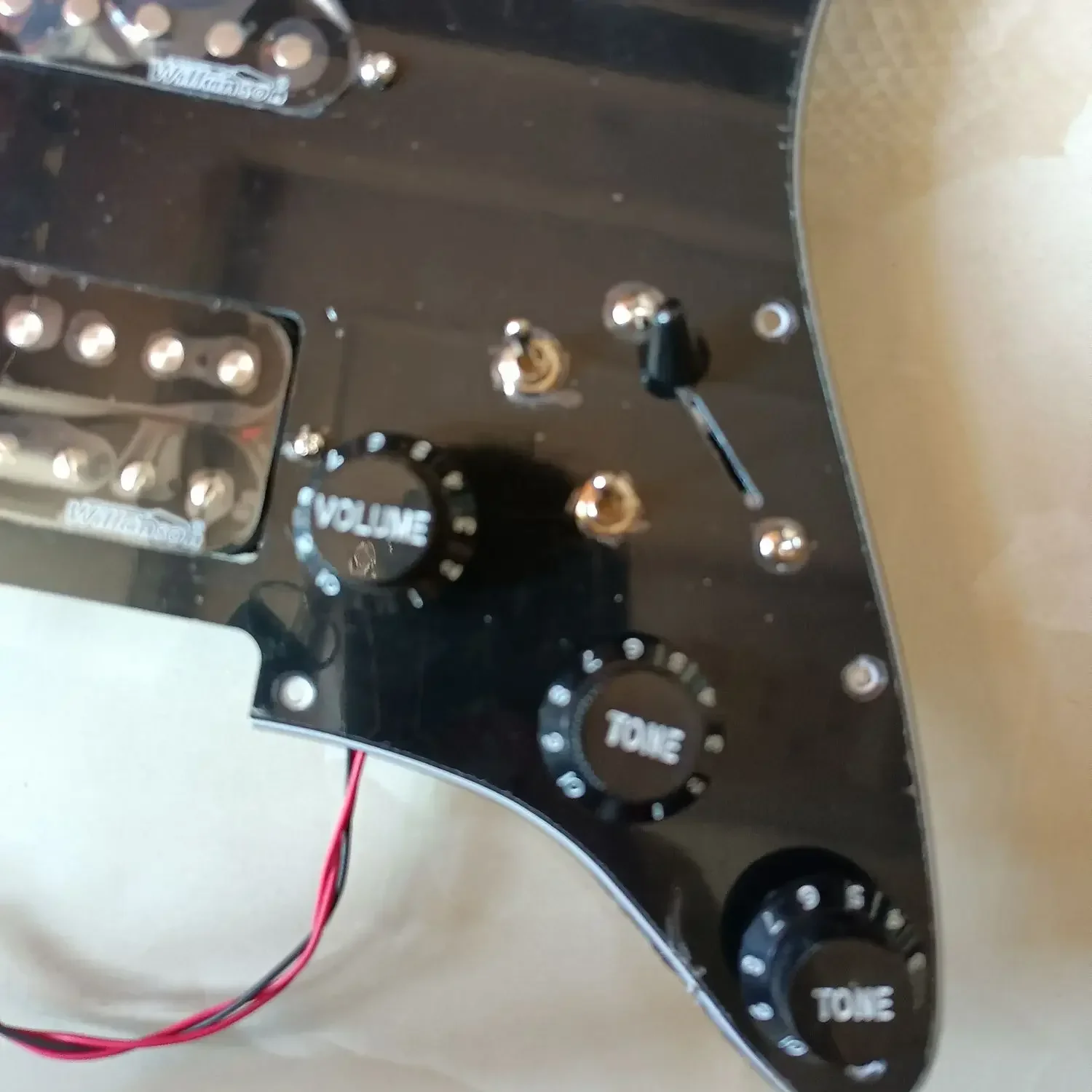 Black Stratocaster-Style Pickguard Set for Fender Guitars 2 Black Stratocaster-Style Pickguard Set for Fender Guitars - Image 2