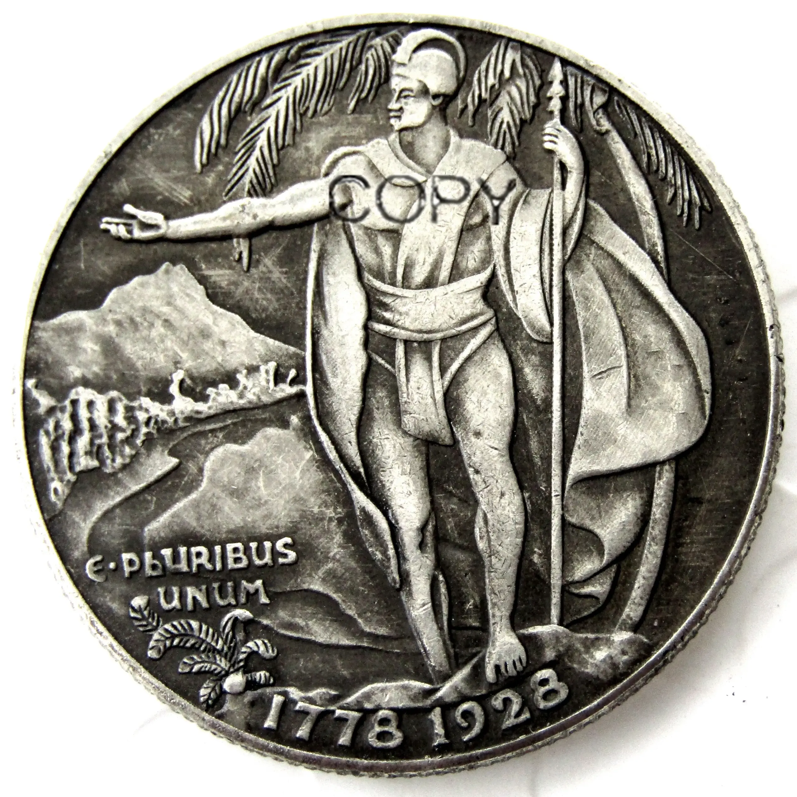 1928 Hawaiian Half Dollar Replica Coin 2 1928 Hawaiian Half Dollar Replica Coin - Image 2