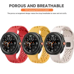 Breathable Silicone Sport Band for Galaxy Watch 8 15 S83a06bfd12194b0ead1c650493dd55f0F