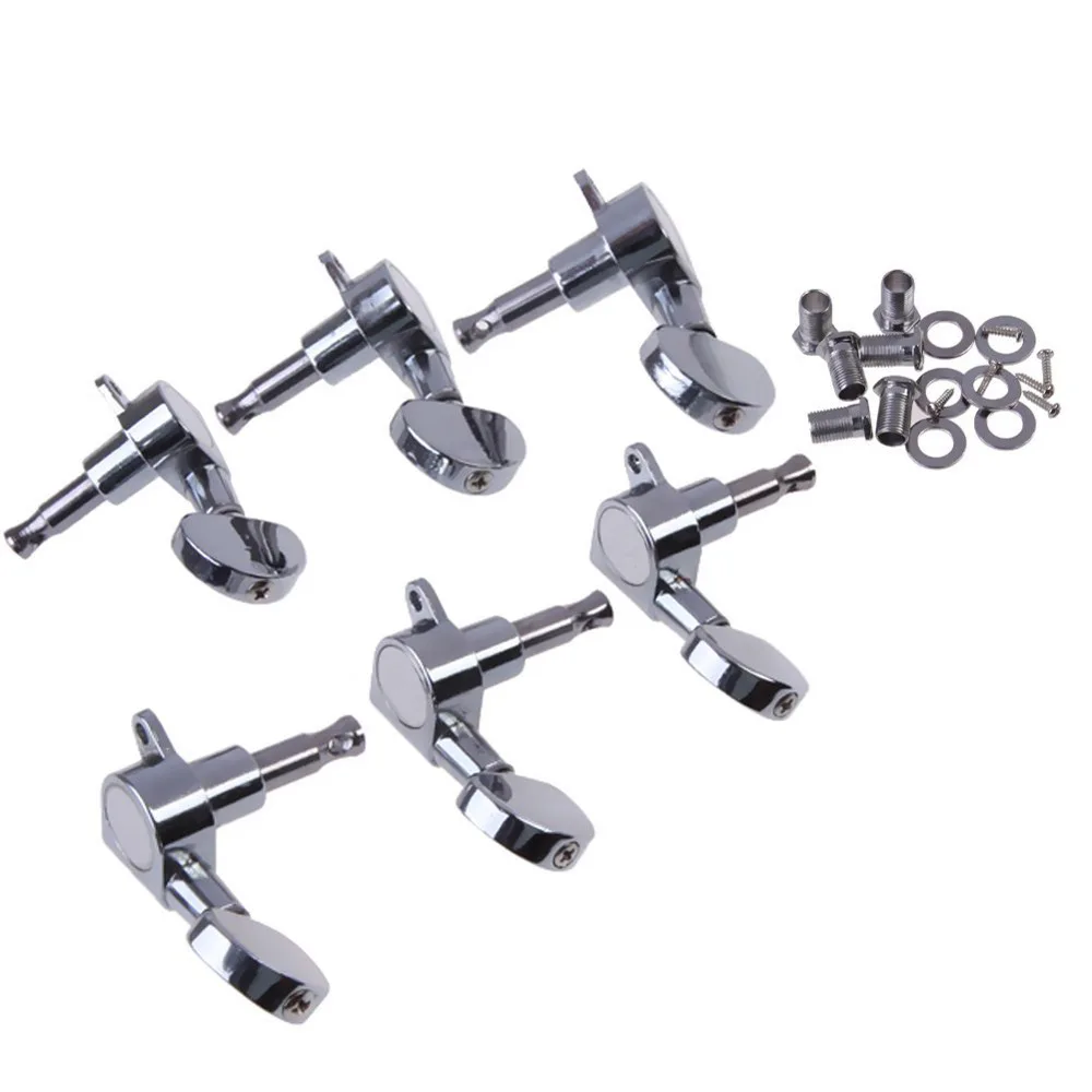 Folk Guitar Chrome Knob Set (6 pcs) 2 Folk Guitar Chrome Knob Set (6 pcs) - Image 2