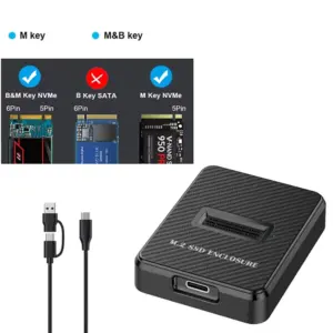 Black M.2 Enclosure for NVMe & SATA SSDs 13 S83d02d80b15e4ba789349840aecb899aK