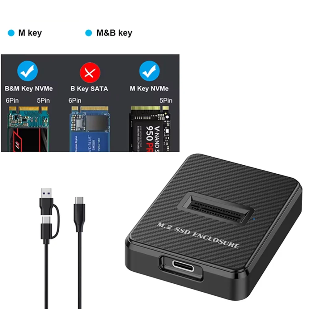 Black M.2 Enclosure for NVMe & SATA SSDs 7 Black M.2 Enclosure for NVMe & SATA SSDs - Image 7