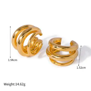 Bold Gold Stainless Steel Geometric Earrings 19 S83dcc170bc764e61be6799d1fbc1d5d4T