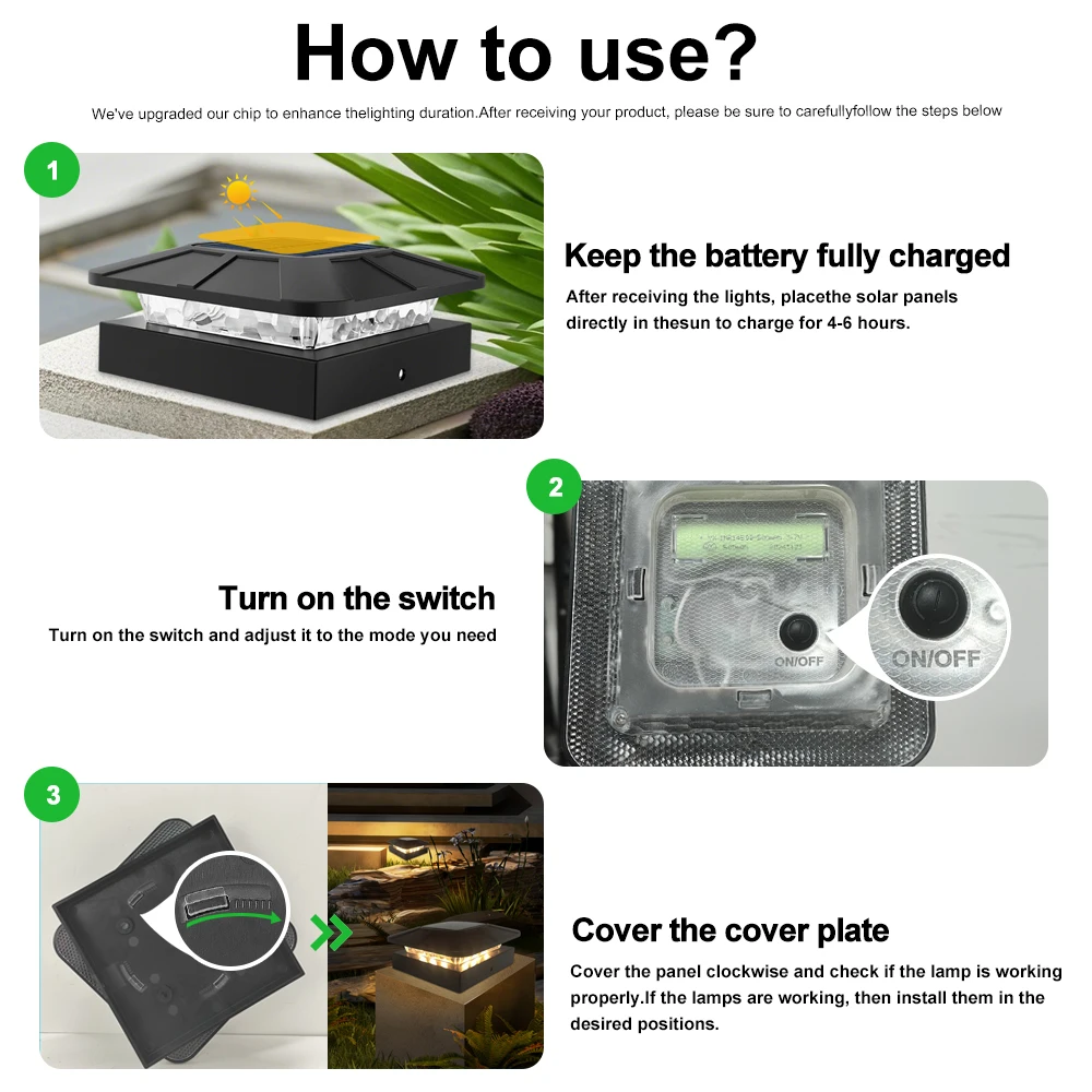 4-Inch Solar Post Cap Light for Fence and Deck 6 4-Inch Solar Post Cap Light for Fence and Deck - Image 6