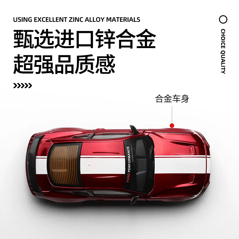 Ford Mustang GT 1:42 Die-Cast Model in Red 3 Ford Mustang GT 1:42 Die-Cast Model in Red - Image 3