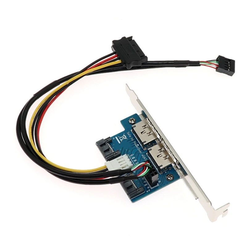 Blue SATA Expansion Card with eSATA & USB 2.0 3 Blue SATA Expansion Card with eSATA & USB 2.0 - Image 3