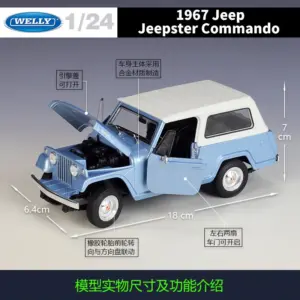 1967 Jeep Jeepster Commando Model 1:24 Scale Diecast 8 S8418a827dfbb4fcfb4316022fe94dd4dQ
