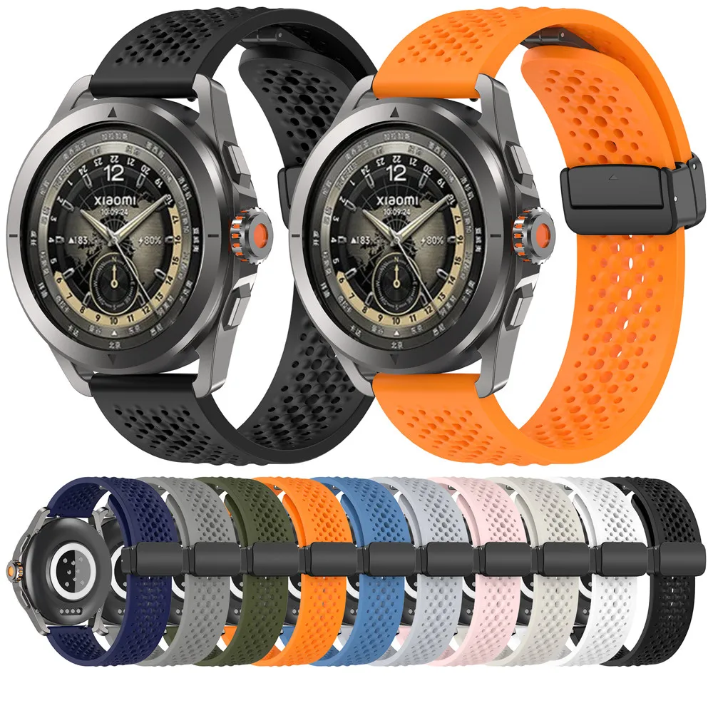 Vibrant 22mm Silicone Watch Strap for Xiaomi and More 2 Vibrant 22mm Silicone Watch Strap for Xiaomi and More - Image 2