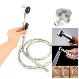 Modern Chrome Handheld Bidet Sprayer for Bathroom