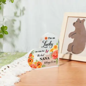 Heart-Shaped Acrylic Nana Gift Sign 9 S845e9e67ee9f43ec9c113971e64ca8e1N