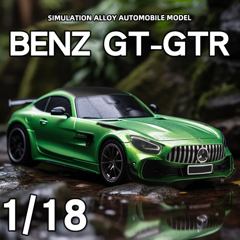 Green Mercedes Benz AMG GTR 1/18 Diecast Model 3 Green Mercedes Benz AMG GTR 1/18 Diecast Model - Image 3