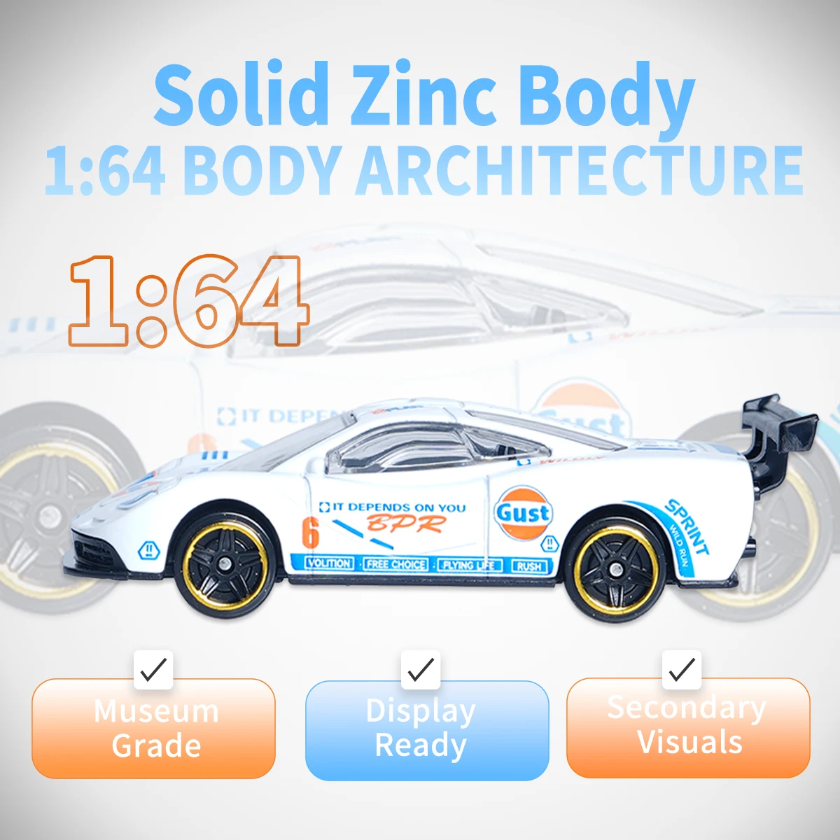 Miniature 1:64 Scale Diecast Racing Car 5 Miniature 1:64 Scale Diecast Racing Car - Image 5