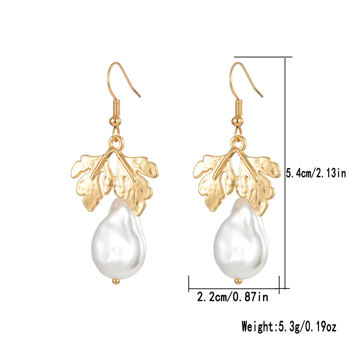 Vintage Leaf Drop Earrings LL-YS1056 5 Vintage Leaf Drop Earrings LL-YS1056 - Image 5