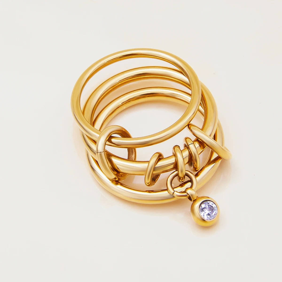 Elegant Stainless Steel Women's Fashion Ring 4 Elegant Stainless Steel Women's Fashion Ring - Image 4