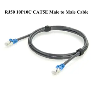 Shielded 1.5m Ethernet Extension Cable for Industrial Use