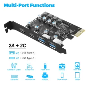 PCIe USB Expansion Card with 4 Ports 9 S84f51a7b1f3e43b29ff180cea05e710bR