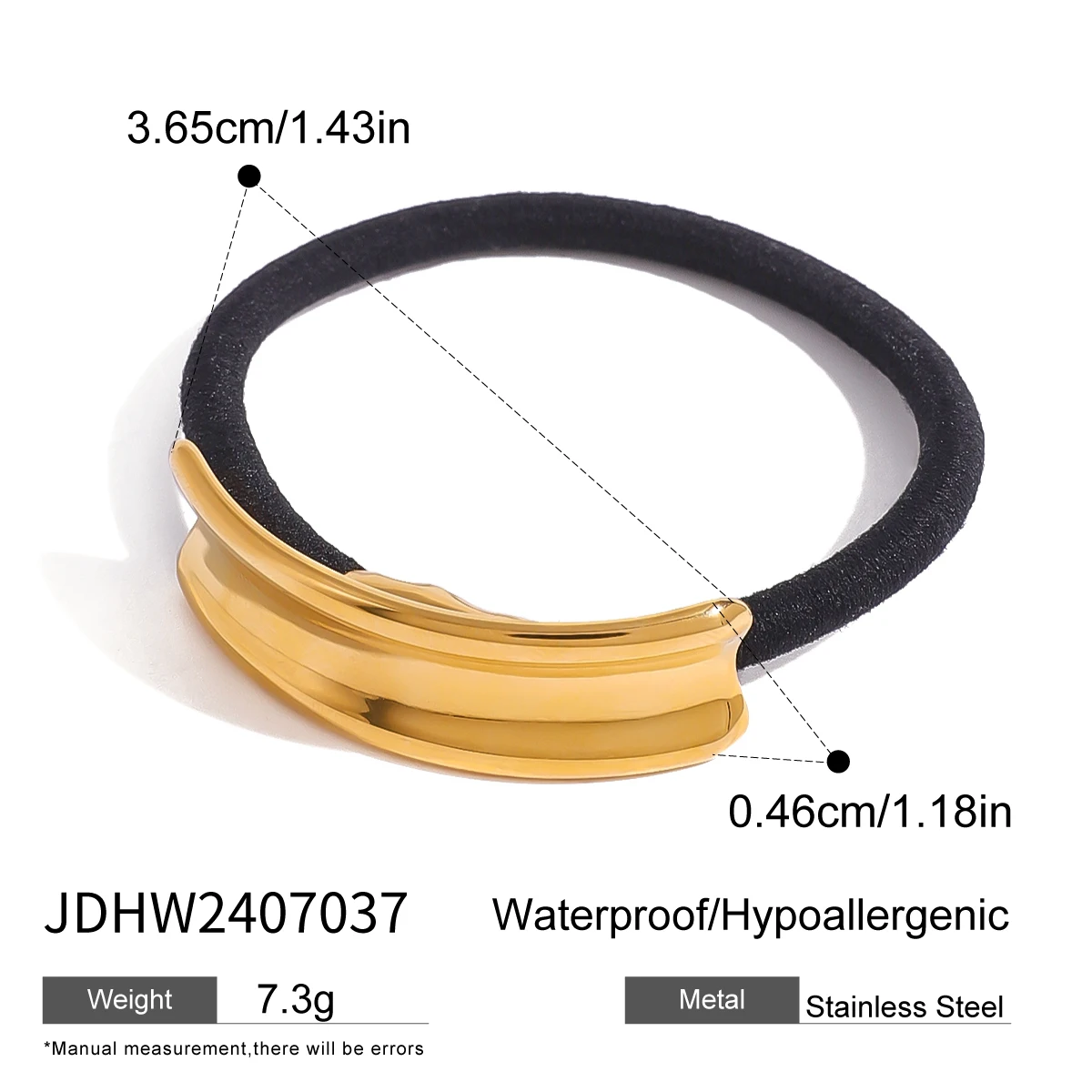 Stainless Steel Gold Crescent Hair Accessory 6 Stainless Steel Gold Crescent Hair Accessory - Image 6