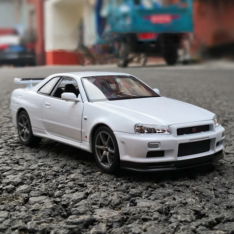 WELLY Nissan Skyline GTR R34 Alloy Model 6 WELLY Nissan Skyline GTR R34 Alloy Model - Image 6