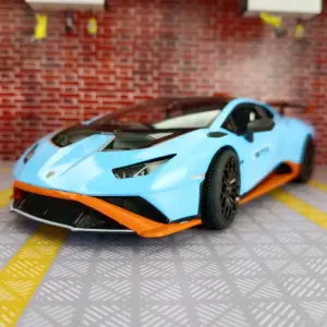 Vivid Blue Lamborghini Huracan STO 1:18 Model 13 S85428ec4b8224d08a236d730e97c75cbO
