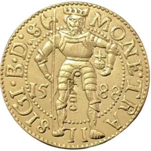 Hungarian 1588 Gold Replica Medal