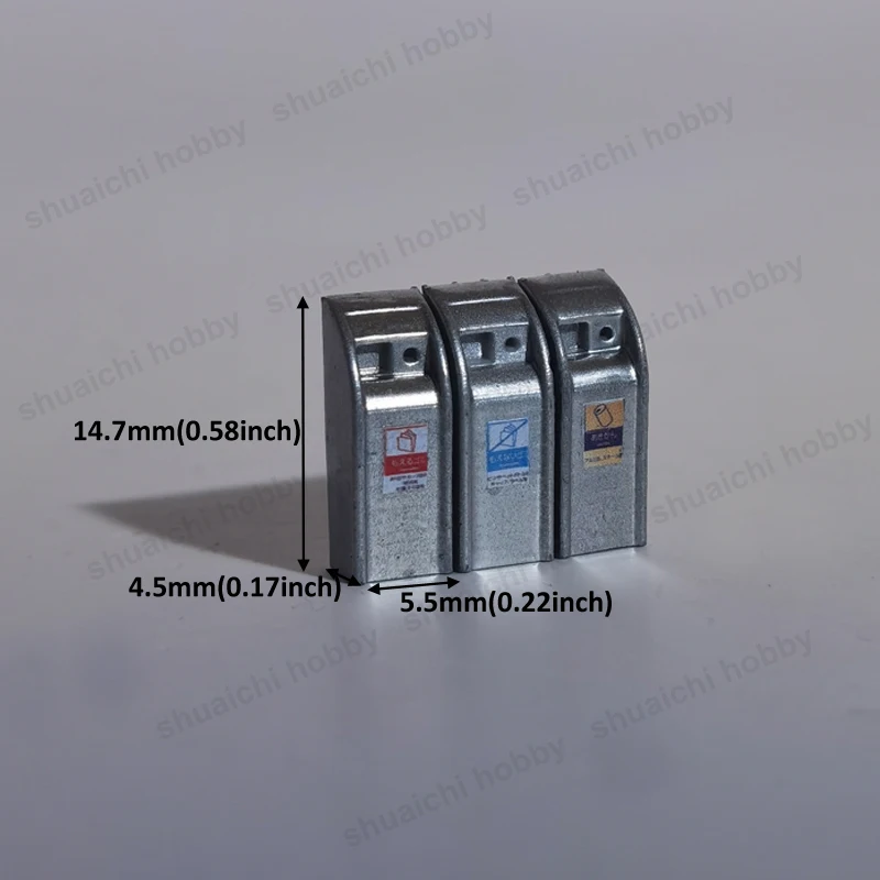 Miniature Waste Bins Set for Dioramas 4 Miniature Waste Bins Set for Dioramas - Image 4