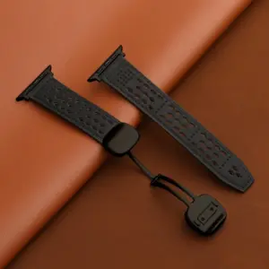 Breathable Leather Strap for Apple Watch Models 17 S855d800b08444b7bb0680c810bb81a45N